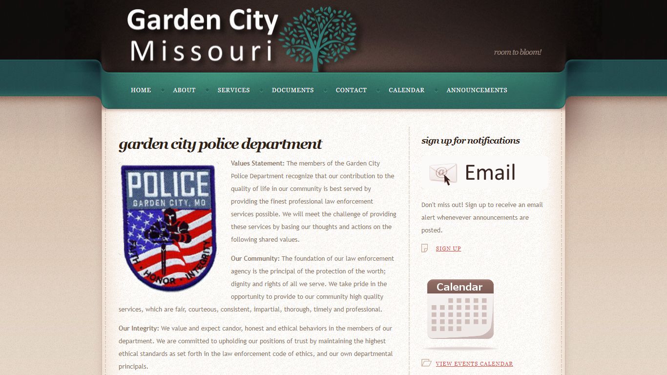 Police Department - Garden City, Missouri